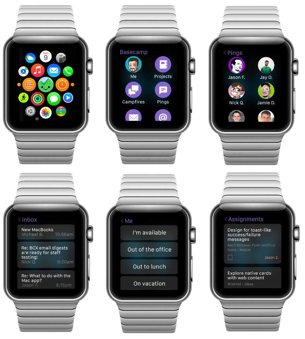 Apple Watch screens