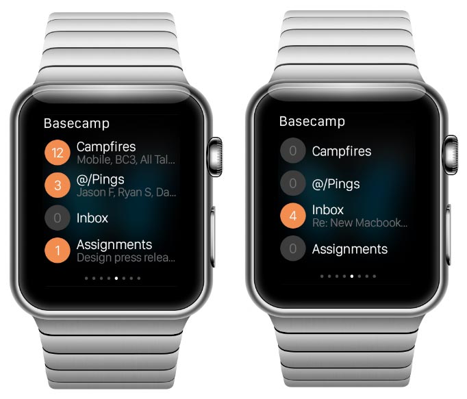 Apple Watch glances