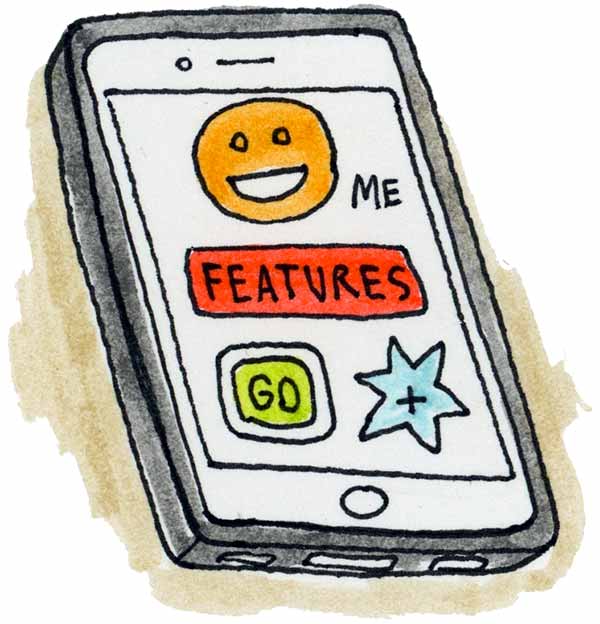 Mobile UI illustration