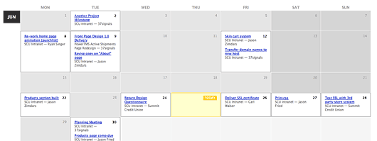 New full month view