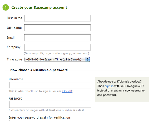 Floated right beside the user fields