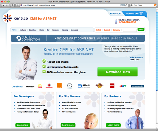 home page