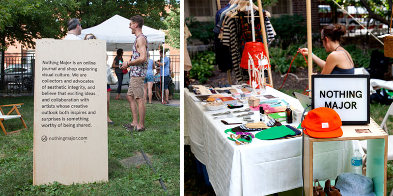 Nothing Major pop-up shop at Pitchfork 2013